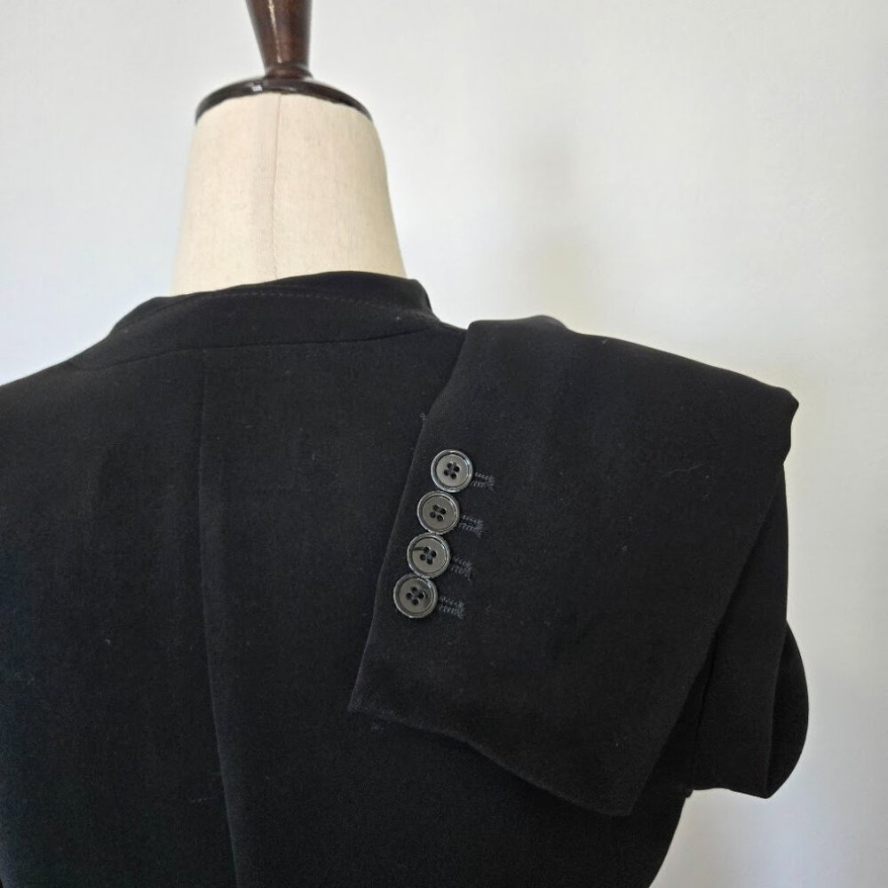 Zara Basic Collarless Blazer Sz S - image 5